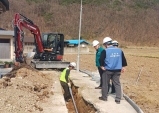 울진군, 노후 상수관로 교체사업 현장 안전 점검 실시