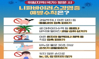 울진군 “니파바이러스감염증 철저히 대비하세요”